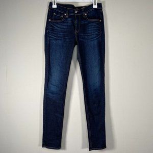 Rag & Bone Skinny Denim Jean Women's 28 Kensington Blue Casual Pants USA